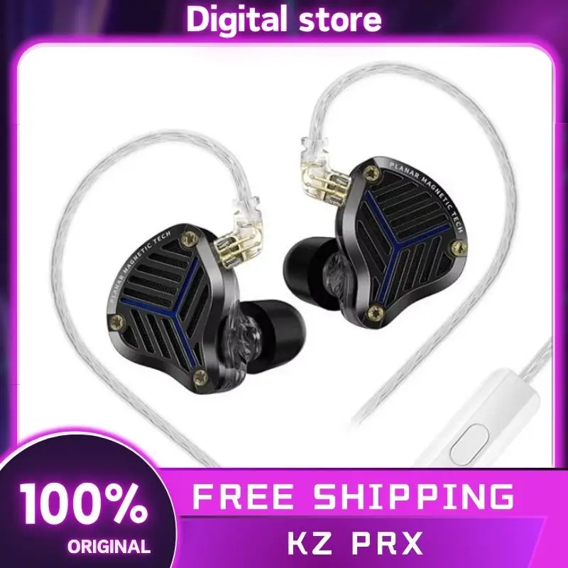 

KZ PRX In Ear Wired Earphones Planar Driver Music Headphones HiFi Bass Monitor Earbuds Sport Headset Gifts