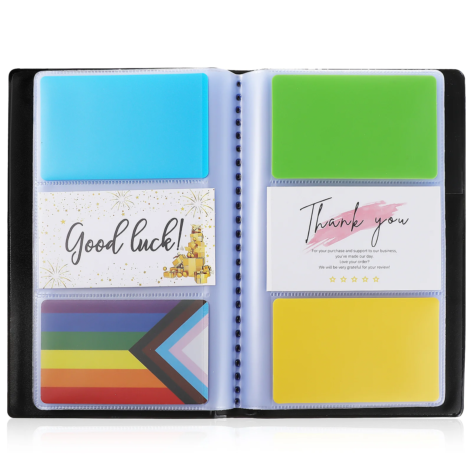 

240 Slots Business Card Organizer Book Large Capacity Holder Case For Office Networking Events Portable Desk Travel Use