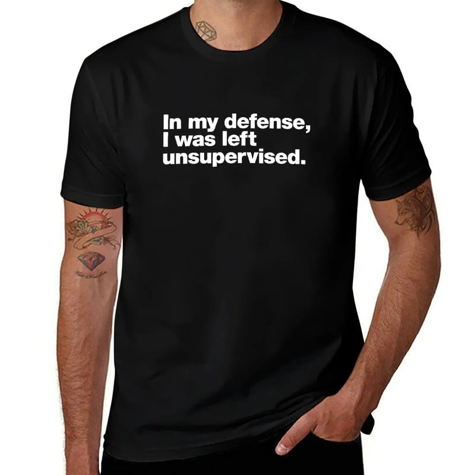 

In my defense, I was left unsupervised. T-Shirt boys animal print tops graphics vintage graphic tee mens designer clothes