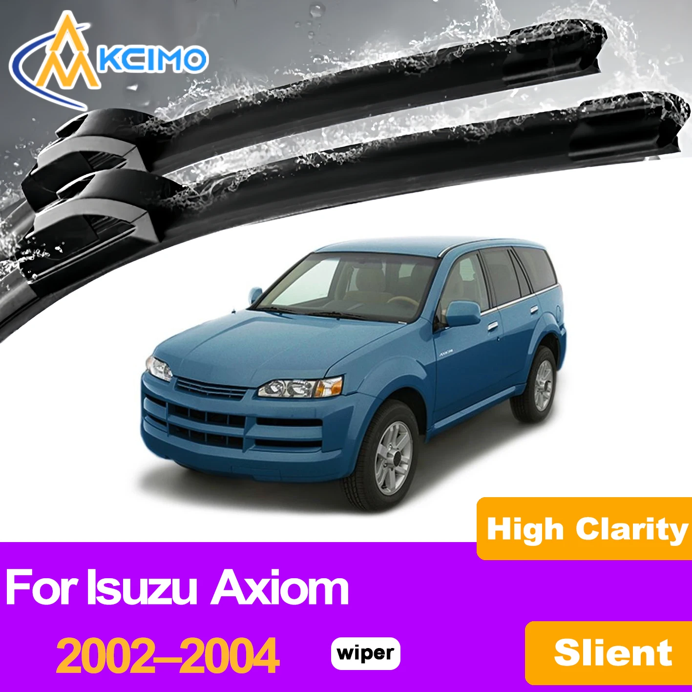 

KCIMO 2PCS Front Windshield Wiper Blades For Isuzu Axiom 2002–2004, High-Grade Rubber Material Streak-Free Quiet Operation