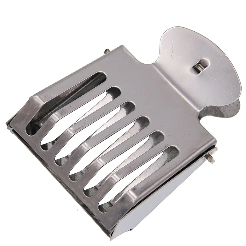 Beekeeping Tools Bee Tools Stainless Steel Bookclip Type King Cage Queen Bee Prisoner Beehive Utensils Anti-run Steel King Cage