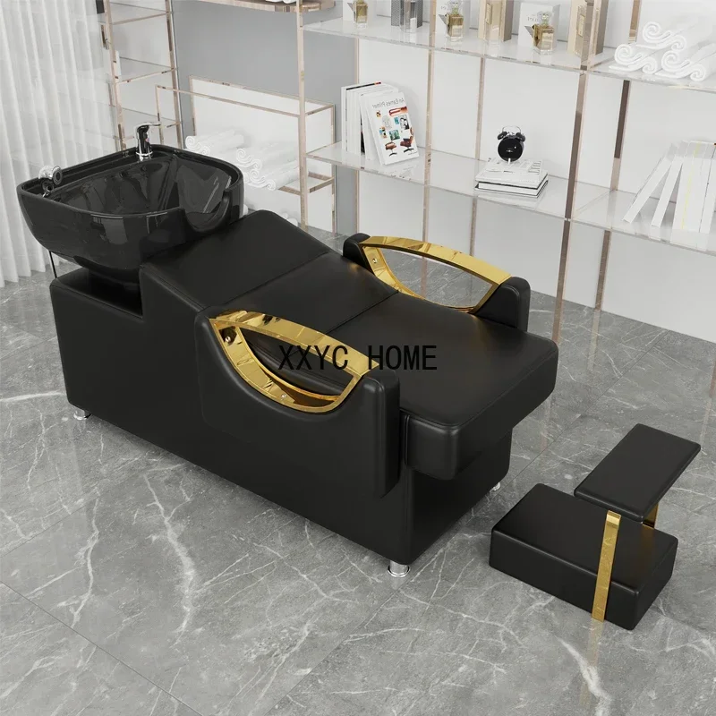 Chaise de Luxe Professionnelle pour Salon de miles des Ongles, Hydrothérapie, Shampoing, Spa, Lave, Meuble de Coiffure