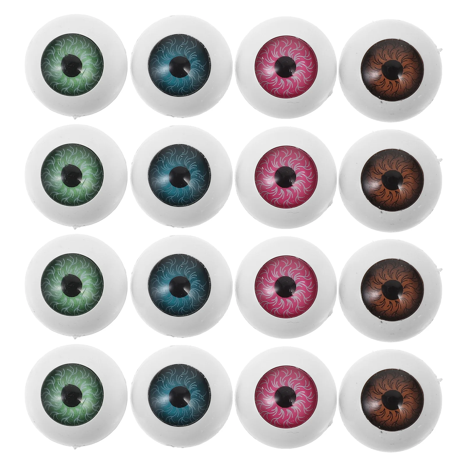 40 Pcs Halloween Eyeball Plastic Horror Simulated Acrylic Eyes Fake Imitation Portable Eyeballs Party Playing Toy Decor