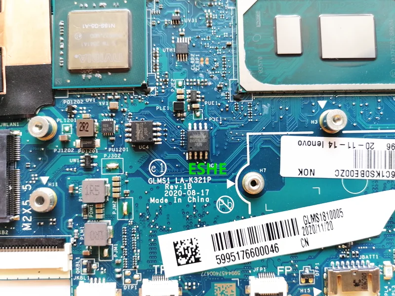 Imagem -02 - para Lenovo Ideapad 514itl05 Portátil Placa-mãe Glms1 La-k321p com i5 1135g7 Cpu 8g 16g Ram 5b21b39800 5b21b39796