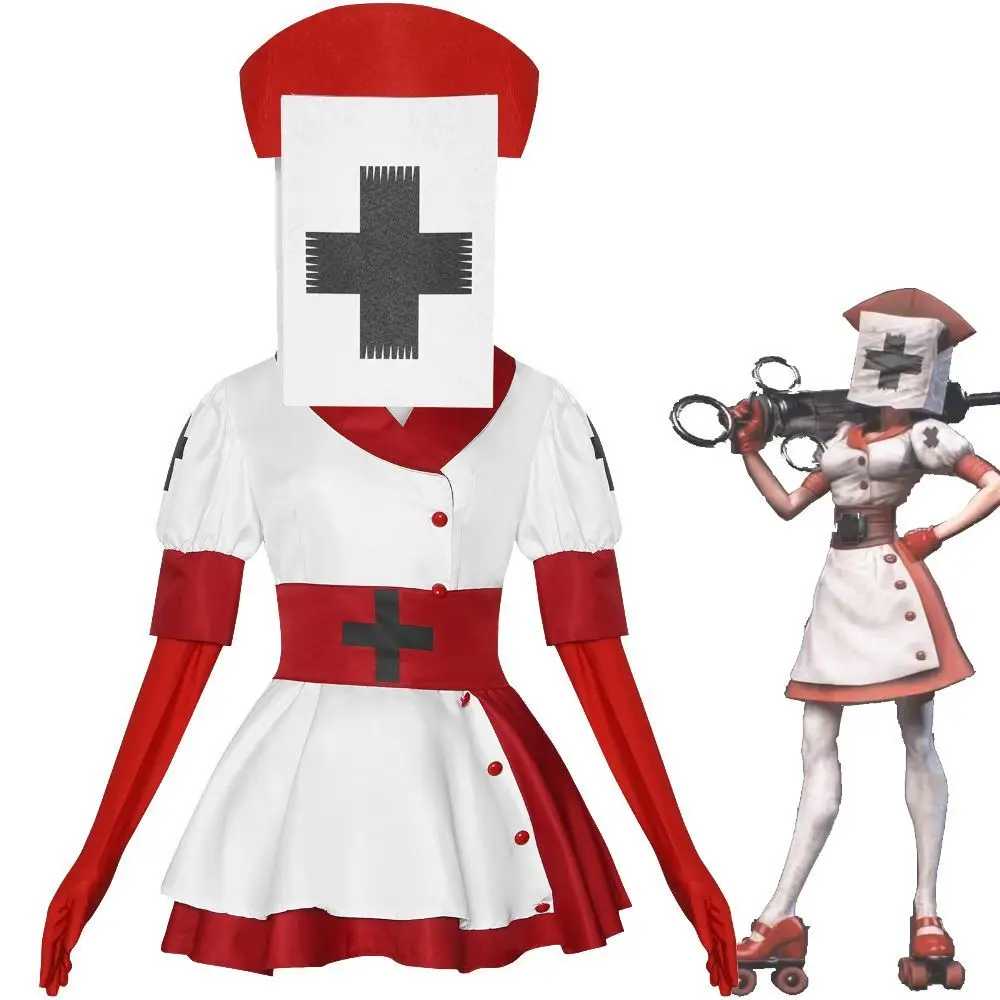 

Game Dark Deception Reaper Nurse Cosplay Costume Adult Women Dress Uniform Halloween Clothes