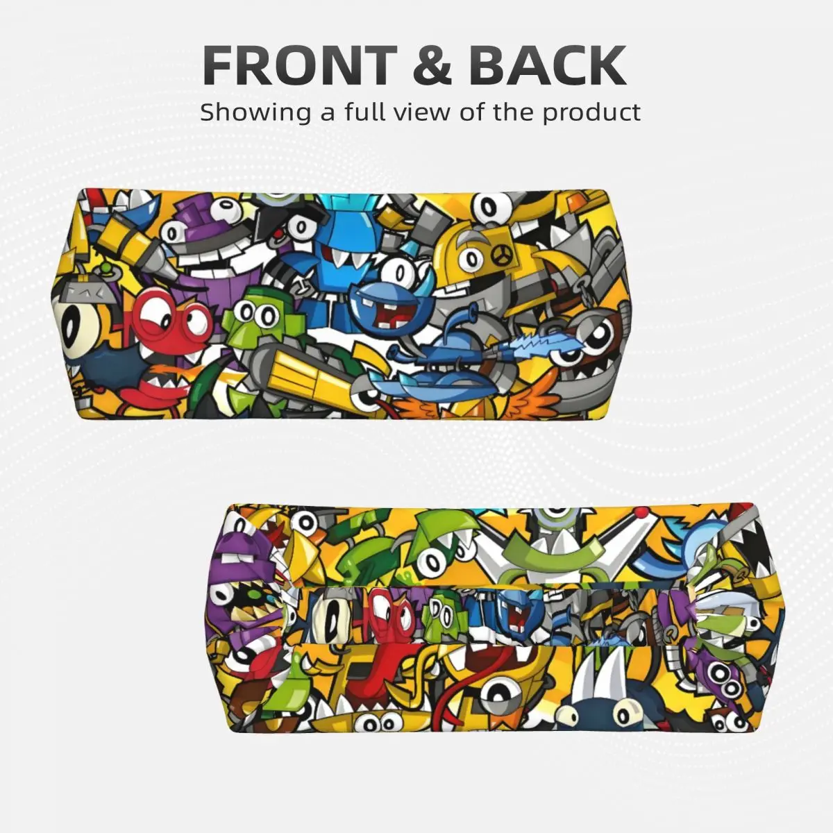 عصابة رأس رياضية كرتونية من Game Mixels للرجال والنساء، عصابة رأس رياضية مرنة ماصة للرطوبة والتلفزيون الرسوم المتحركة الأمريكية