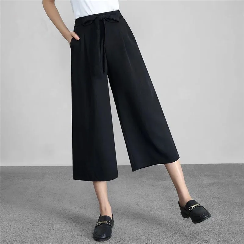 Hot-sales Plus size 2024 Summer New Trousers High Waist Loose Straight Pants Temperament Women Clothing pantalones con bolsillos