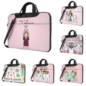 NILLKIN 다기능 조절 가능 마그네틱 스탠드/마우스 매트, 14 인치 16.1 인치 미만 노트북용 슬리브 백, PU 가죽 파우치 