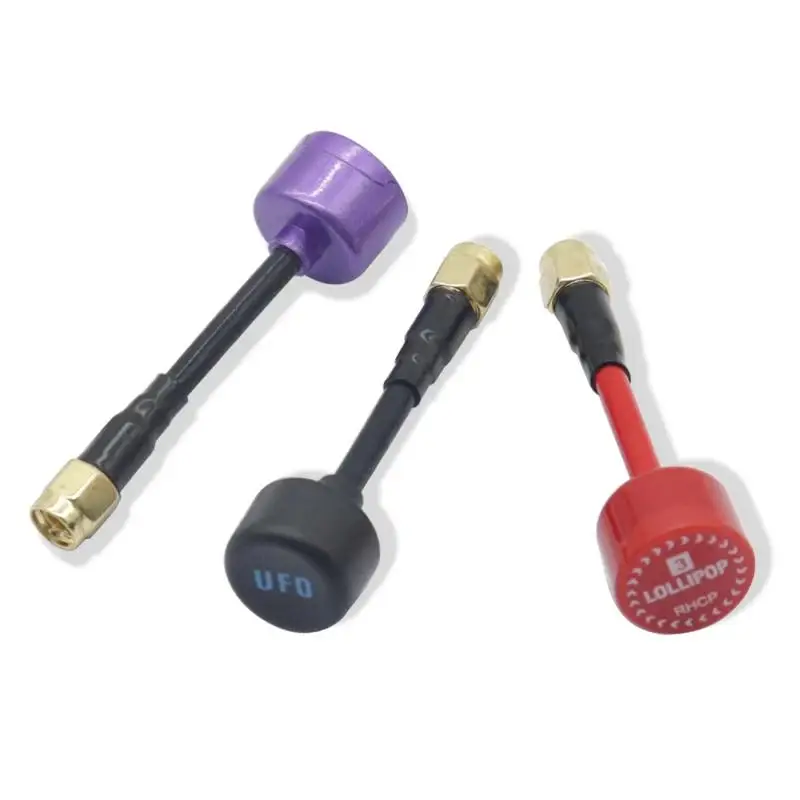 5.8g omni mini lollipop antena rhc antena de alto ganho 5dbi fpv transmissor/receptor sma/RP-SMA macho para corrida rc