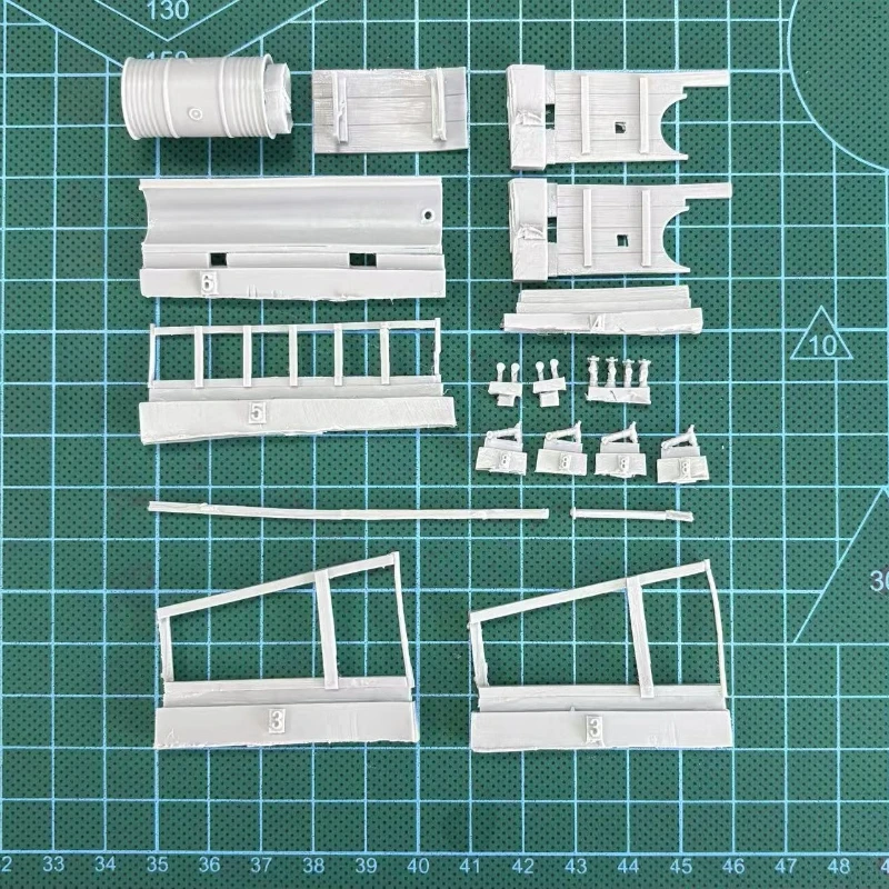 Kit de modèles en résine moulée sous pression, échelle 1/35, tuyaux et réservoirs d'eau temporaires pour plusieurs personnes, besoins d'auto-assemblage et de coloration