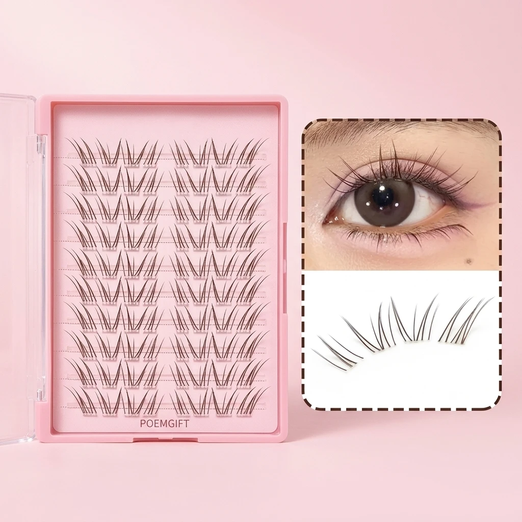 Eyelash Extension Japan - 10 Rows Deep Brown Bunny False