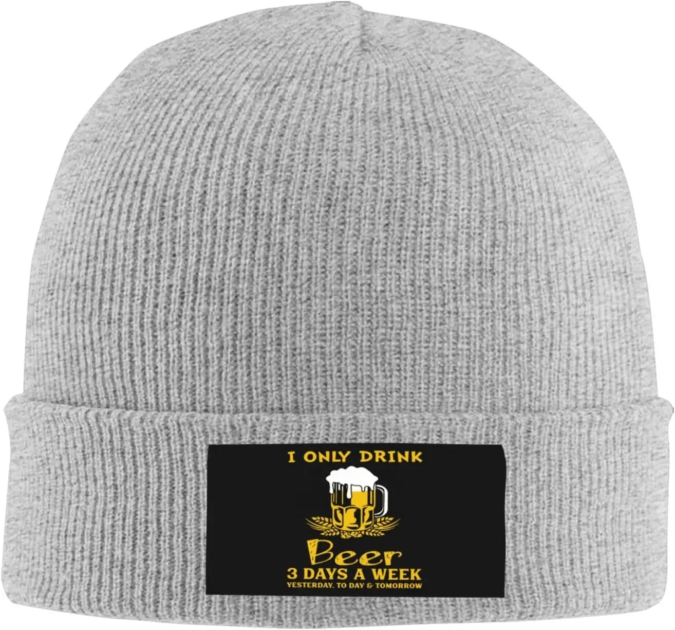 I Only Drink Beer 3 Days A Week Beanie for Men Women Black Winter Hat Warm Knit Cuffed Beanies