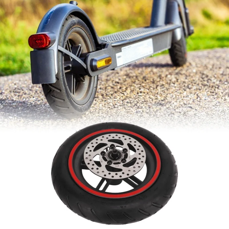 

Electric Scooter Rear Wheel Assembly Red Rear Wheel Tire With 110mm Disc Brake For Xiaomi M365 1S