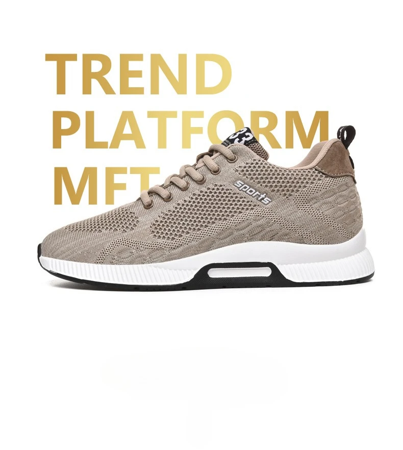 6-8CM Höhenverstellbare Herrenschuhe Atmungsaktive Mesh-Sportschuhe Unsichtbare Erhöhungsschuhe für Größere Körpergröße – Detail 1