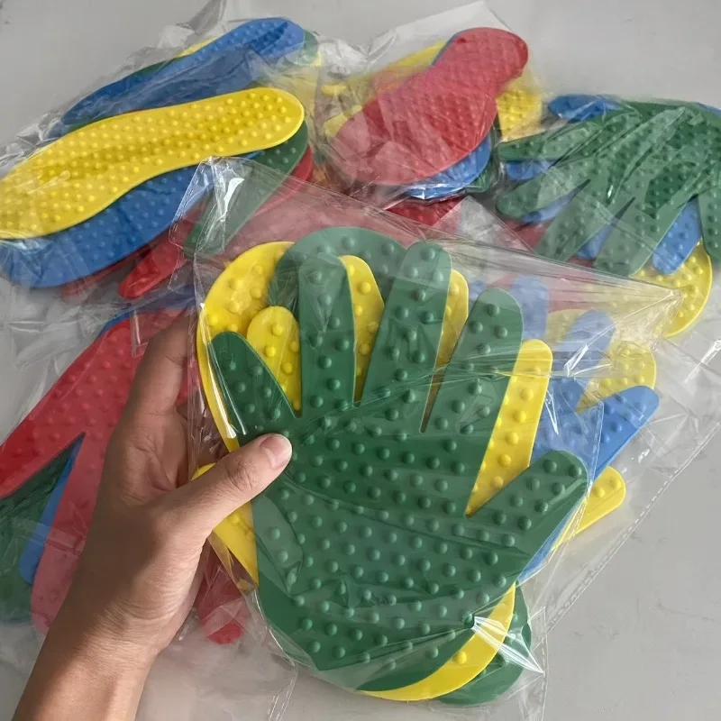 

Happy Play Hands and Feet Sensory Games Educational Toys Set Children's in/outdoor Colorful Crawling and Jumping Activity Props