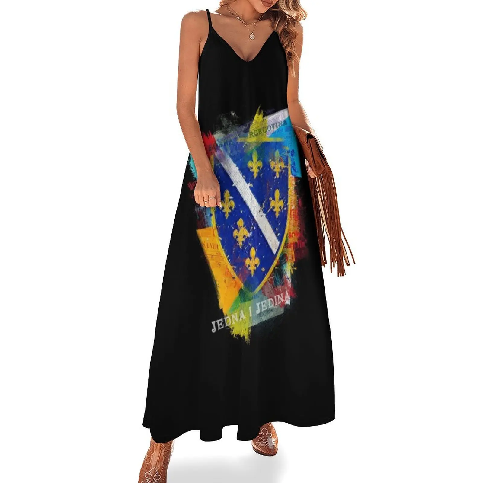 

Bosnian Coat Of Arms - For All Bosnians Sleeveless Dress Cocktail of dresses dresses for prom