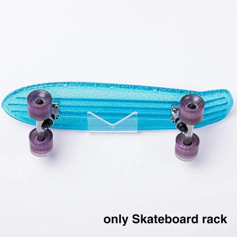 Skateboard Wall Mount Rack Acrylic Deck Skate Scooter Skateboards Wall Holder Display Stand Hanger Longboard Display Hanger