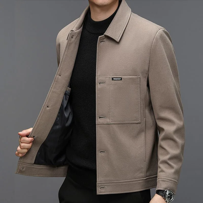 

Осенне-весенняя новинка: модная однотонная куртка в американском винтажном стиле, мужская повседневная свободная спортивная верхняя одежда высокого качества