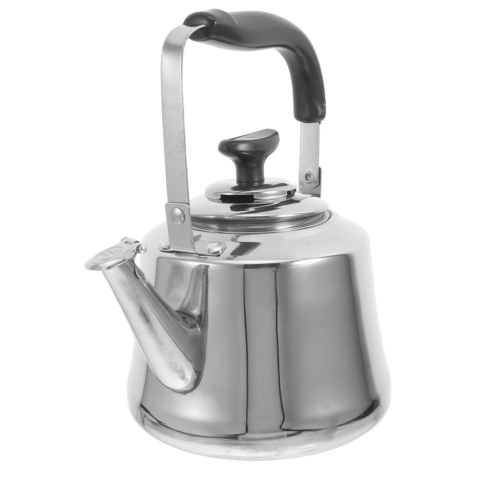 

Stainless Steel Whistle Tea Buzzing Boil Water Portable Teapot Sounding Kettle for Camping Home Use Heat Resistant Bottom Water
