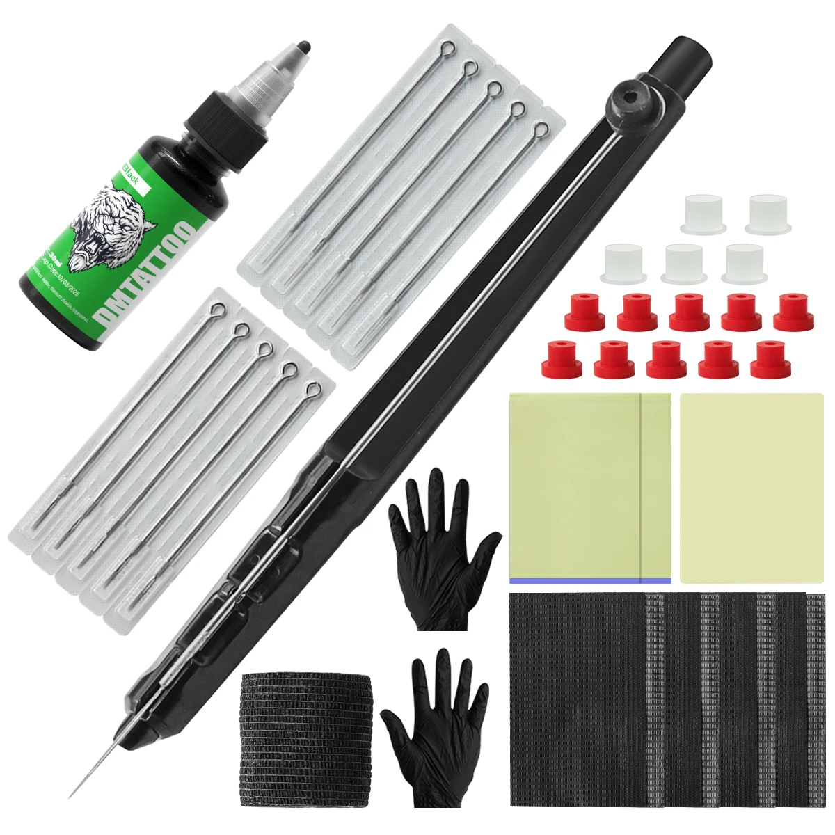 Hand Poke And Stick Tool Tattoo Kit Tattoo Hand Poke Pen Kit Including Tattoo Needles DIY Tattoo Tools Tattoo Accessories