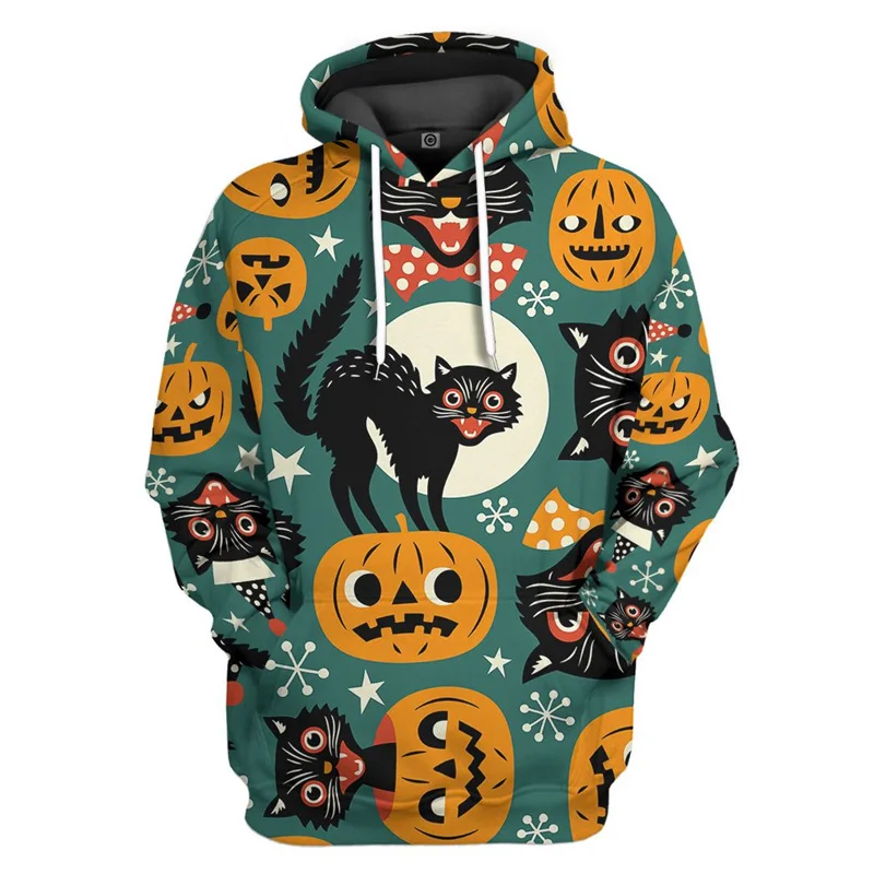 Cute cat 3D Printing Hoodie For Men Scottish Fold Pattern Hooded Fashion Casual Women Pullover Streetwear Bluza z długim rękawem