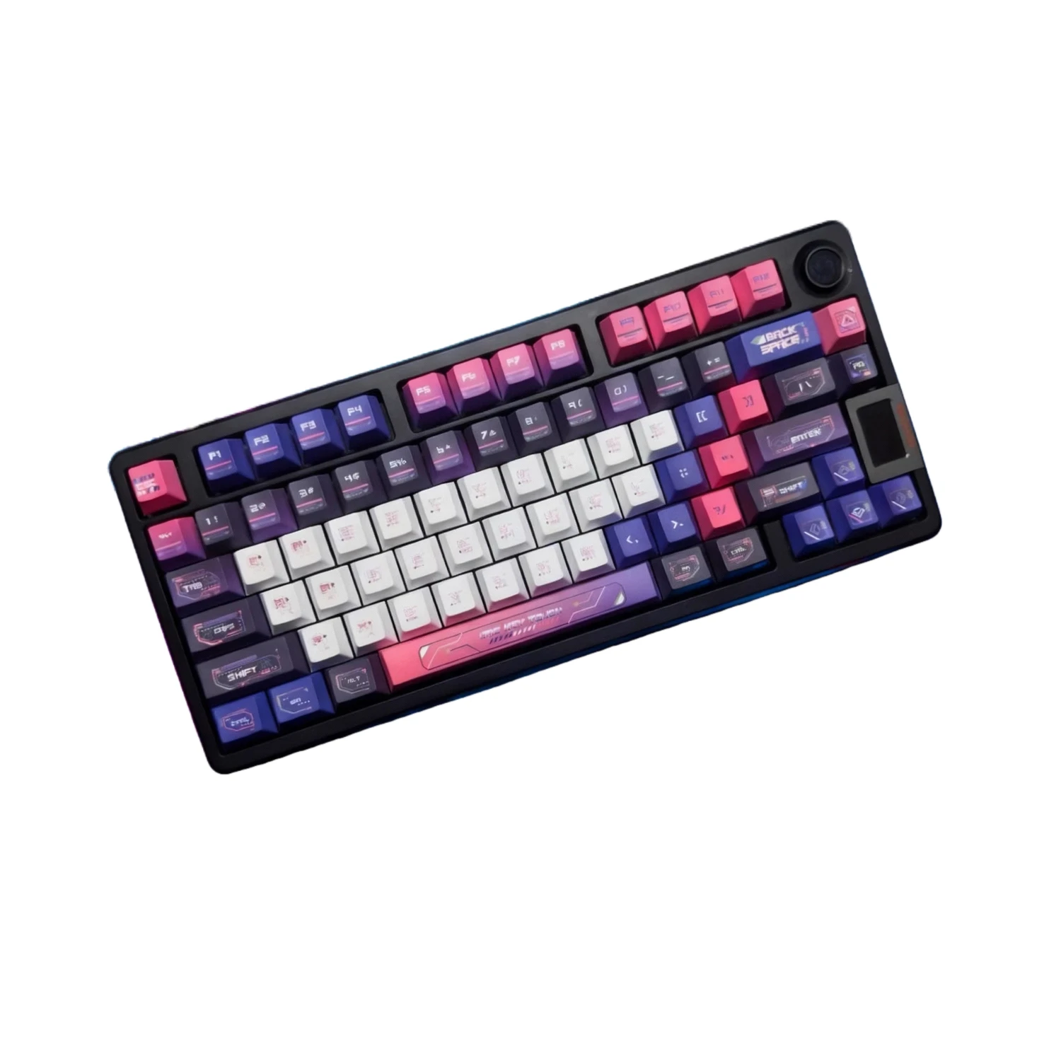 คีย์แคปคีย์บอร์ดแบบกลไก Ultimate Cyber PBT Dye-Sublimation ชุด 130 ชิ้น บรรจุกล่องและถุง ใช้ได้กับคีย์บอร์ดมาตรฐานส่วนใหญ่