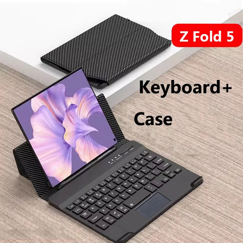 

Magnetic Touchpad Keyboard for Huawei Mate XT Ultimate Mate Xs 2 X2 X3 X5 Mate X2 Leather Cover Case Ultra Thin and Light Casing