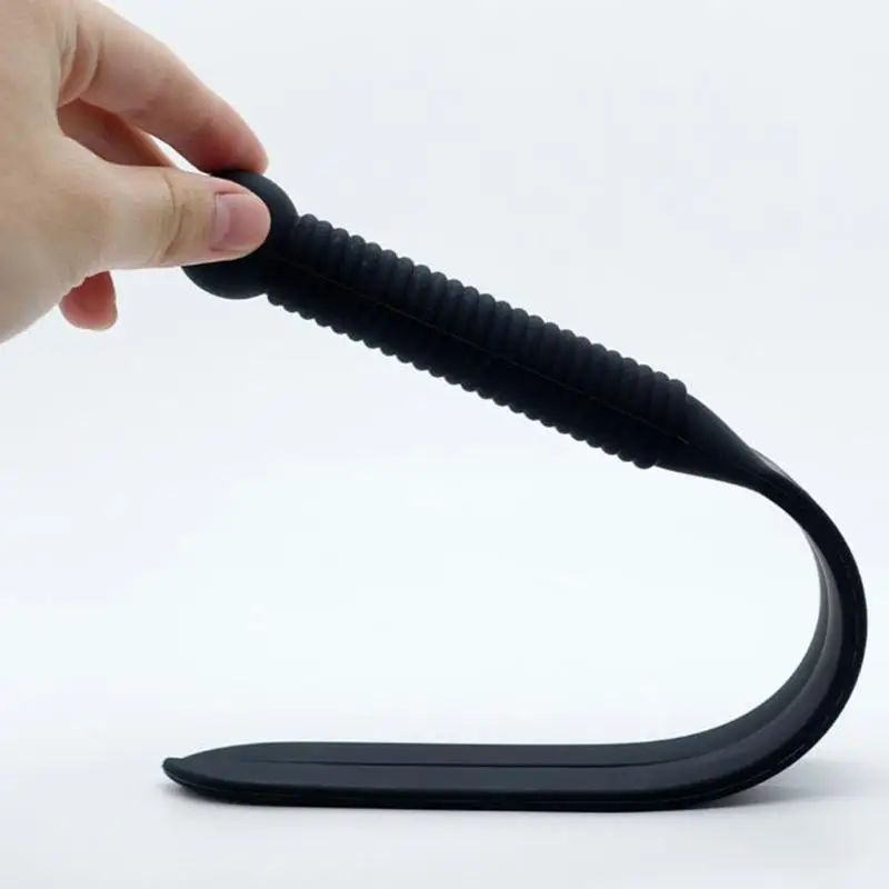 New New 1Pcs Spanking Paddles Horse Whip Portable Silicone Equestrian Training Pointer With Handle 38cm Racing Riding Crop image 6