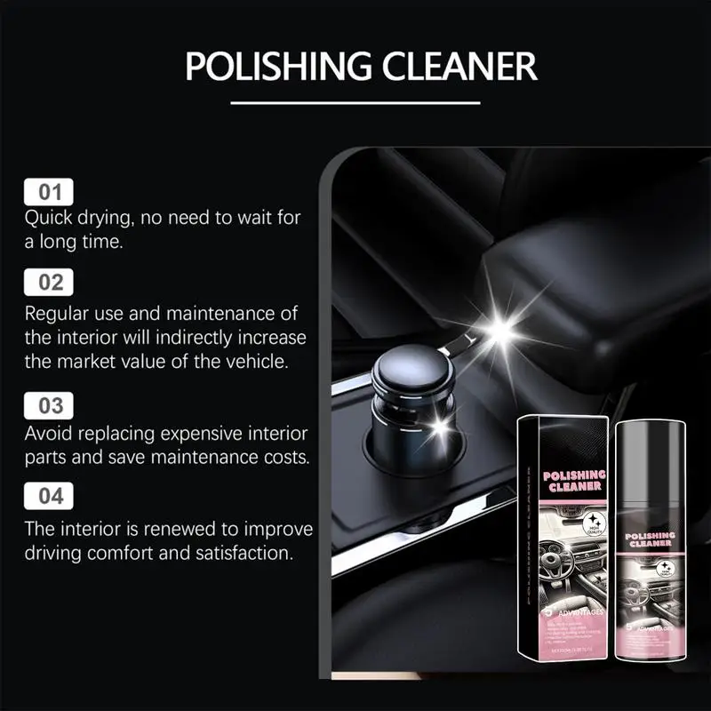 Polishing Cleaner Car Interior 100ml Interior Detailer Spray Interior Detailer Spray Protective Interior Cleaner Car Detailing