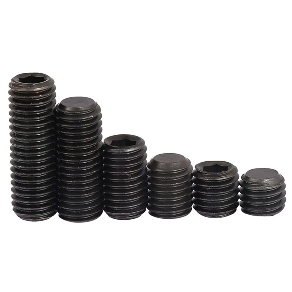 M3 M4 M5 M6 M8 Grade 12.9 Alloy Steel  Allen Head Set Screw End Grub Headless Screw Hexagon Socket Headless Cup Point Set Screw
