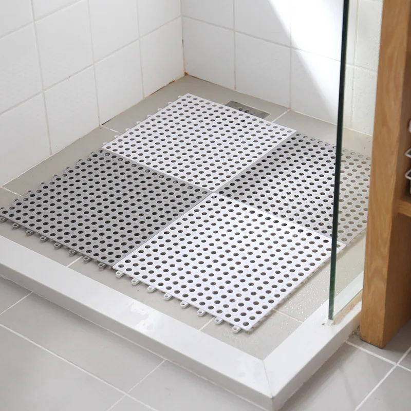 Anti Slip Pvc Bath Mats with Sucker 30X30cm Massage Carpet Floor Rug for WC Shower Room Kitchen Drain Feet Pad Table Cup Mat