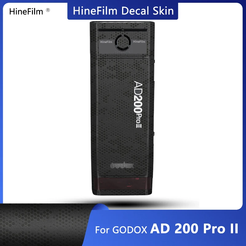 Hinefilm Skin for Godox AD200Pro II Speedlight Decal Skins AD200 Pro II Wrap Cover Flash Sticker AD200ProII Warp Cover Film