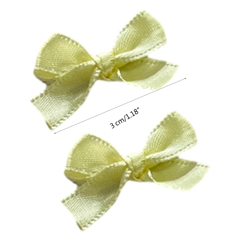 Bow Hair Clip, 2Pcs Hair Clips for Girls,Ribbon Hair Bow,Vintage Small Hair Bows Hair Barrette,Ribbon Bow Hairpins Dropship