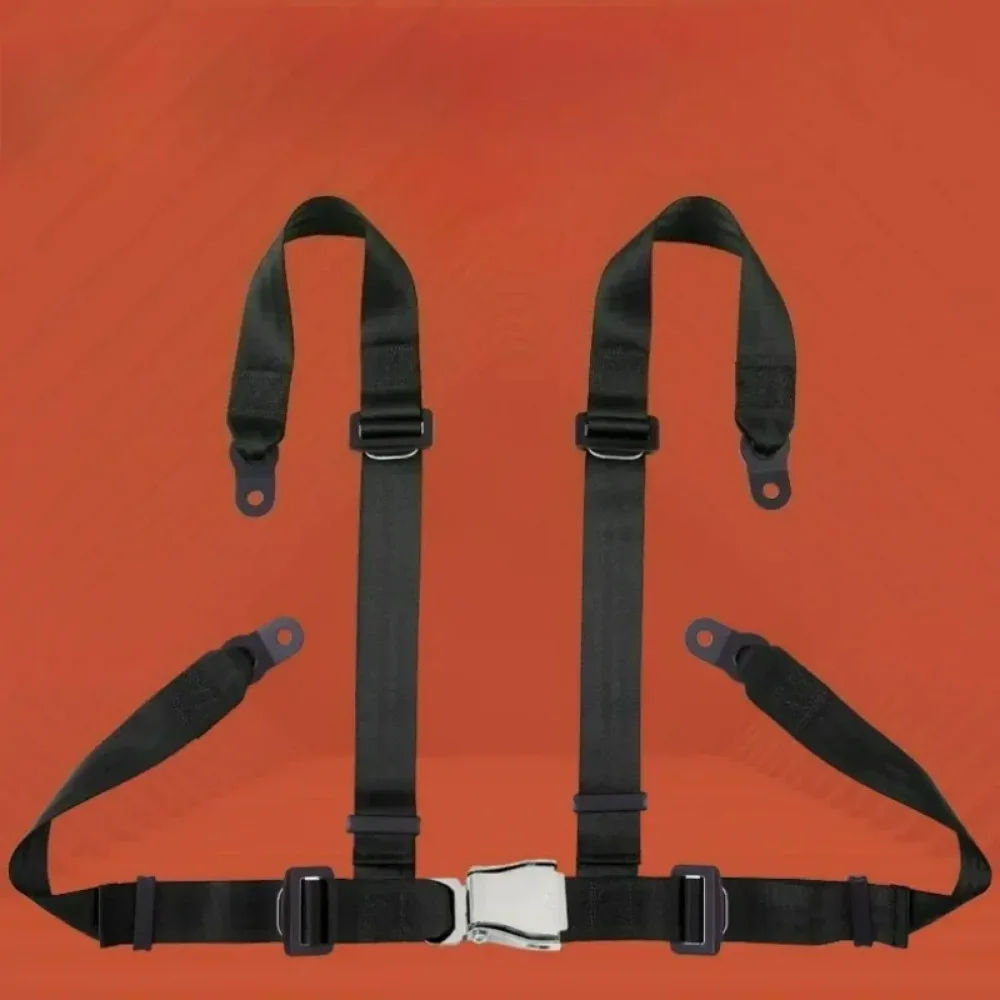 4 Point Racing Seat Belt Sport Racing Seat Belt Seat Belts Fixed Installation Quick Release Nylon CE Certified Car Universal