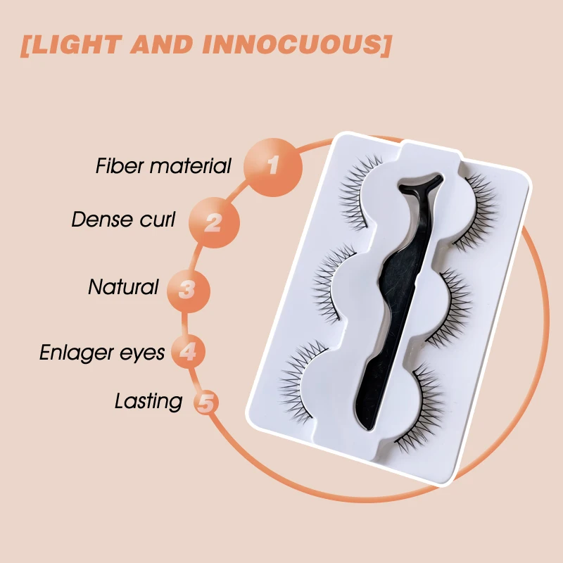 푹신하고 부드러운 자연스러운 긴 인조 속눈썹, 3D 인조 밍크 속눈썹, 익스텐션 속눈썹, 메이크업 도매, 3 쌍