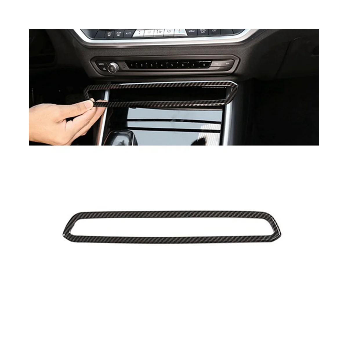 Car Carbon Fiber Center Console Volume Adjustment Cover Decoration Sticker for Z4 G29 2019 2020 2021 2022