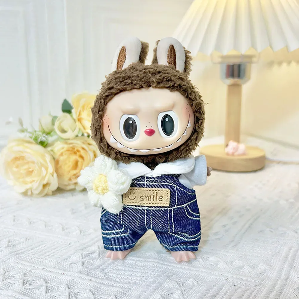 Kawaii for Labubu Doll Clothes Fashion Clothes Hoodies Doll Clothes Color Match Hoodies 17cm Dolls Accessories Cute Decoration