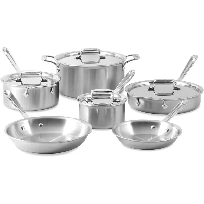 Stainless steel cookware set for induction cooker, oven grill, kitchen cooking pot set ，non stick pot set cooking food