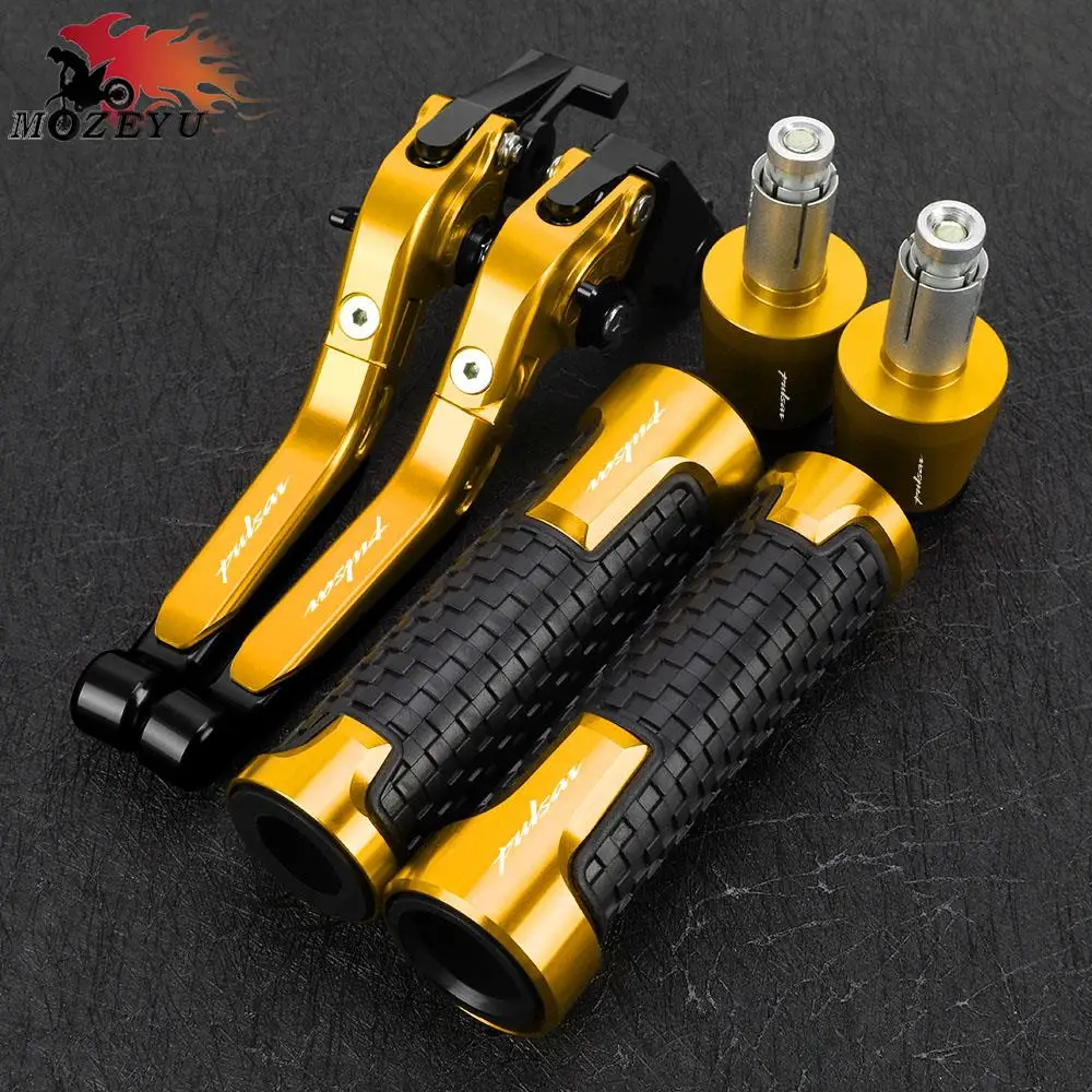 

For Bajaj Pulsar NS200 AS200 RS200 2012 - 2023 2017 2018 2019 2020 Brake Clutch Levers Handlebar Hand Grips End 200 NS RS AS 200