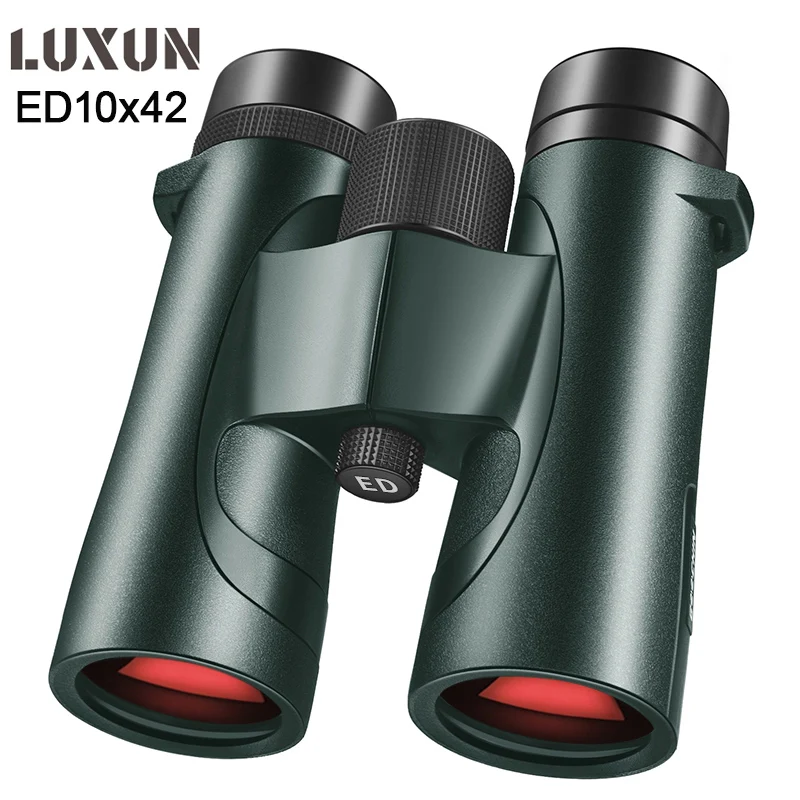 Luxun 10X42 ED Binoculars for Adults High Powered HD Bird Watching Binocular with Clear Vision Easy Focus Binocular for Camping