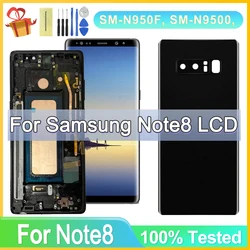 TFT LCD touch screen for Samsung Galaxy Note 8 N950 N9500, replacement parts with frame, 100% tested