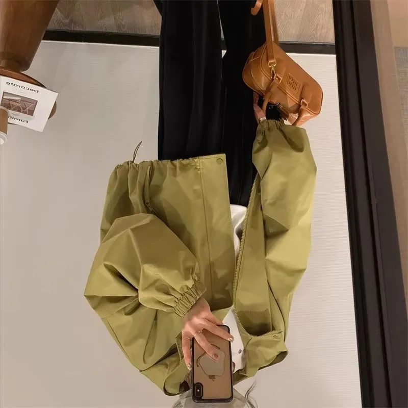 

Explosions Fashion Jacket Women 2025 Hooded Coat Spring New Casual Windbreaker Short Outerwear Temperament Loose Overwear Female