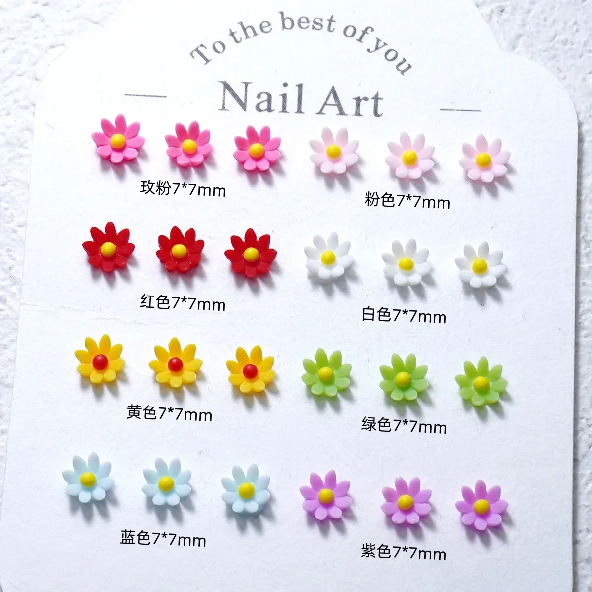 100 Stück/Packung japanische florale Nagel-Charms – süße 3D-Harz-Nagelkunst, frische und einfache Nageldekoration für DIY-Maniküre