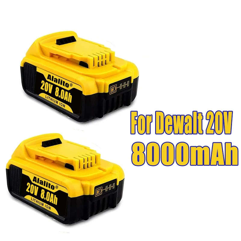 

Оригинальный литиевый сменный аккумулятор DCB200 20 в 8000 мАч для Dewalt 18 в DCB184 DCB200 DCB182 DCB180 DCB181 DCB182 DCB201 DCB206