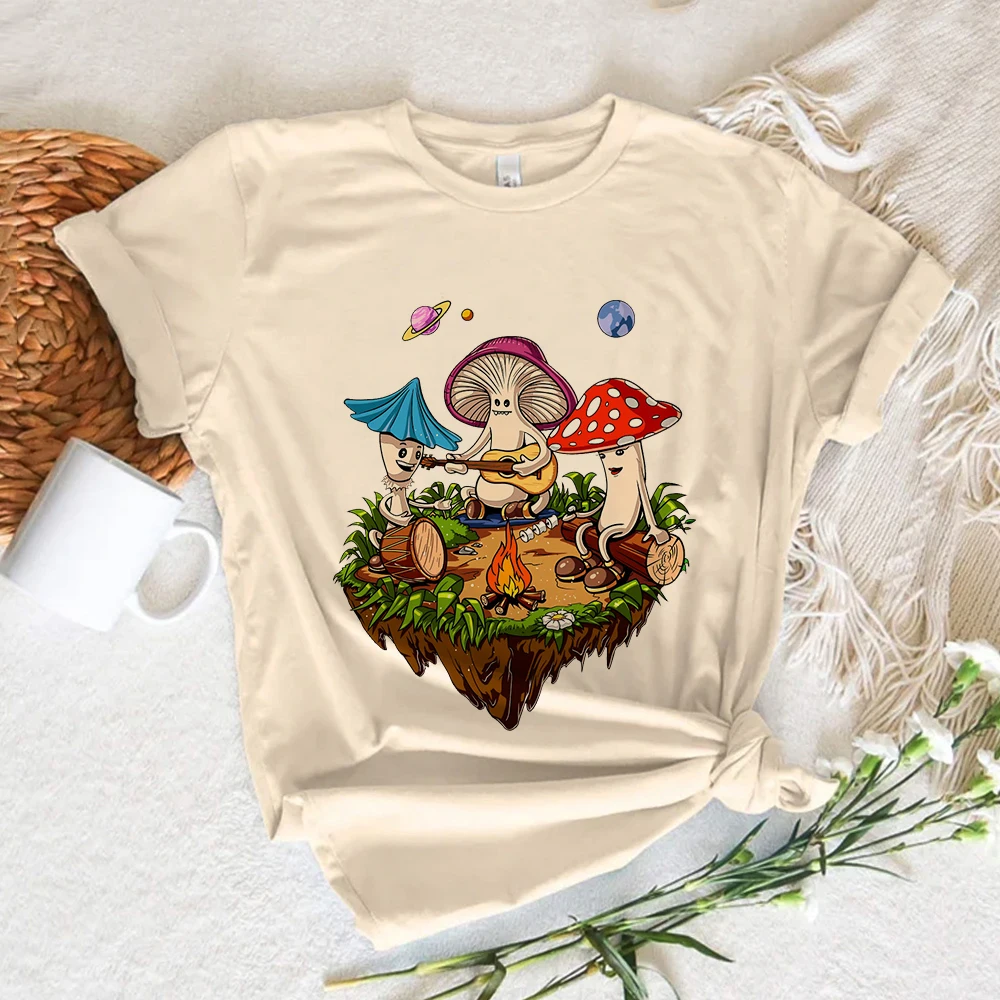 Psychedelic Alien Magic top women comic graphic t-shirts female harajuku anime clothes