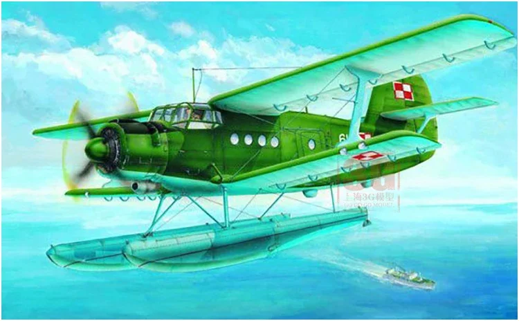 Trumpeter aircraft model assembly kit 01606 An-2 water transport aircraft 1/72