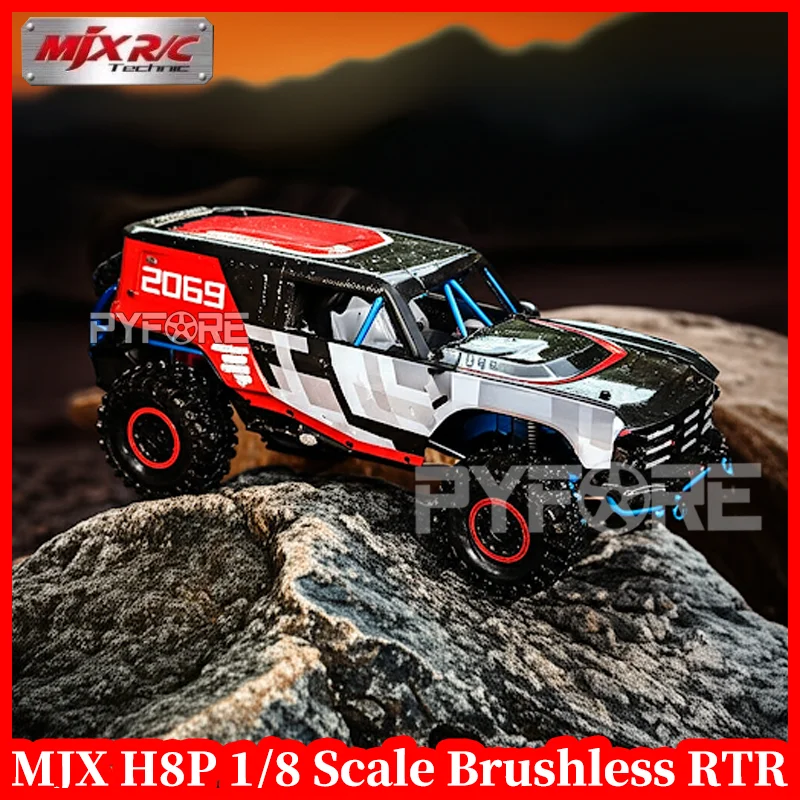 

MJX H8P 1/8 Scale Brushless RC crawler 3S Electric Monster Off-Road Car High Speed 2.4GHz Remote Control Truck for Kids & Adults