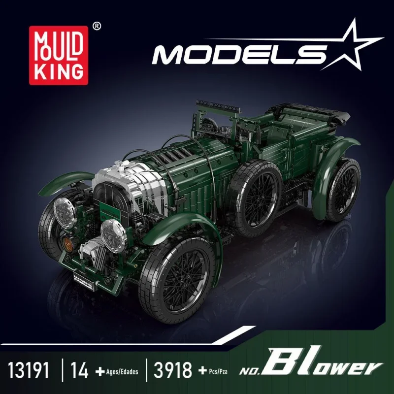 

Mould King 13191 Technical Car Toys The Remote Control Blower Vintage Building Block Assembly Oldtime Car Brick Set Kids Gift