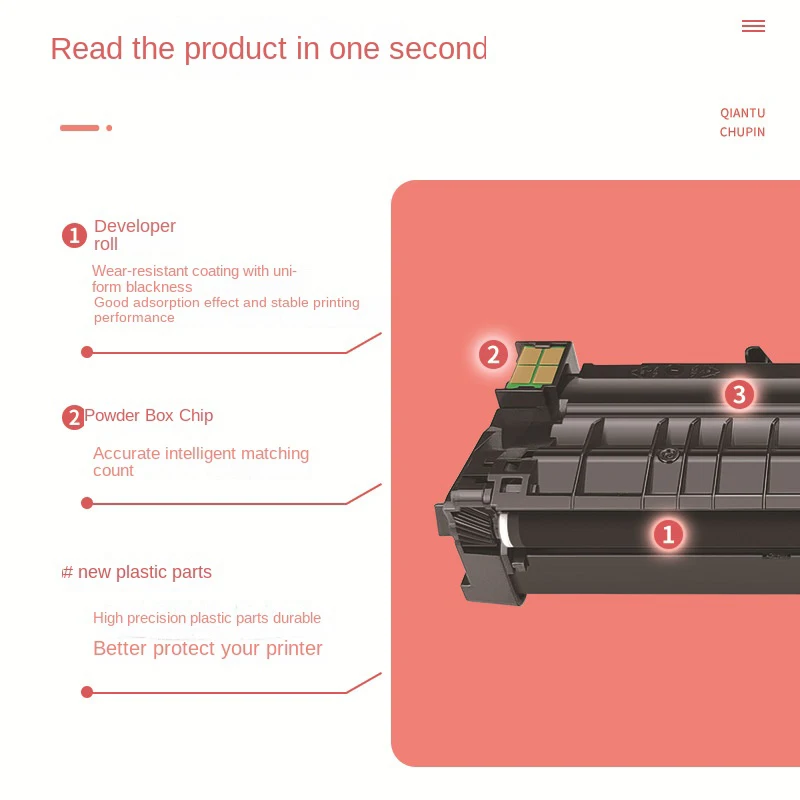 Applicable à la cartouche de poudre MarketB230, cartouche d'encre B225, cartouche de toner B235, support de tambour 006R04400Market013R00691