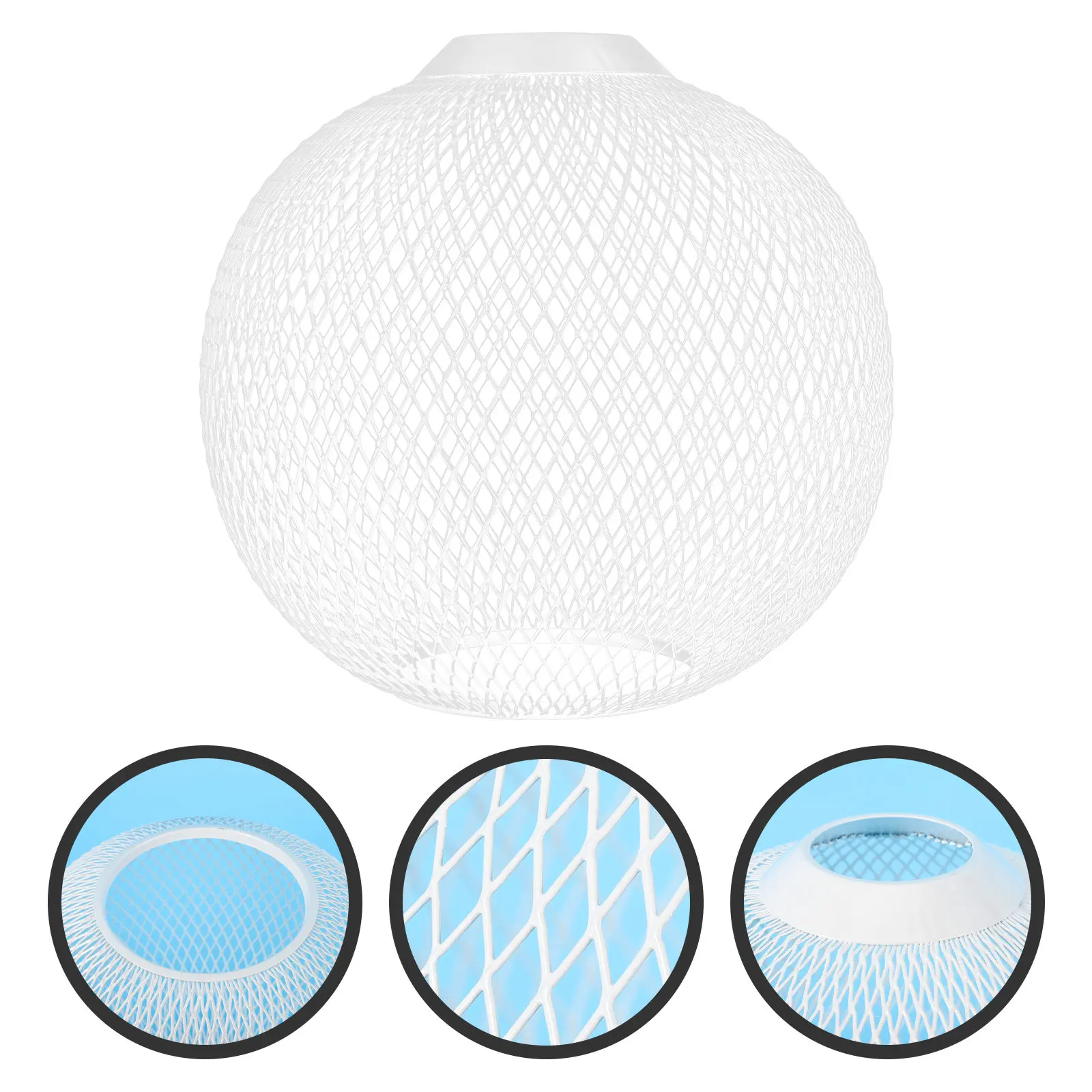 

Декоративный сетчатый абажур из железной проволоки, ажурный, в форме шара, для подвесных потолочных светильников, металлический кожух для лампы, для офиса